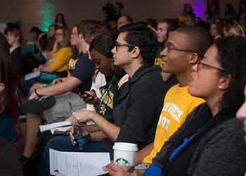 Students listen to lecture