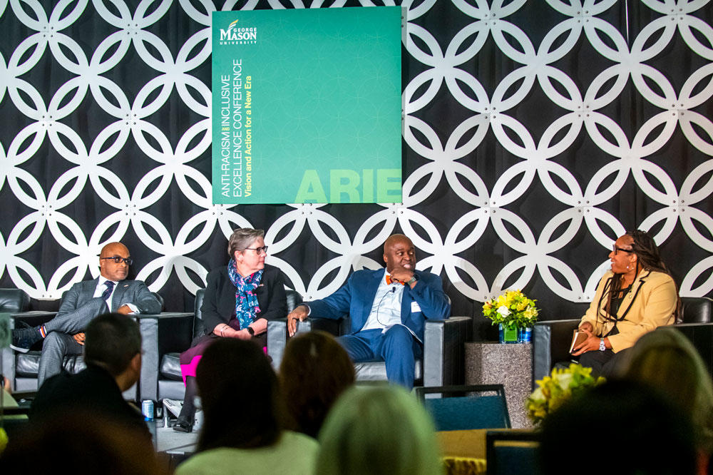 Panelists on stage at the ARIE National Conference
