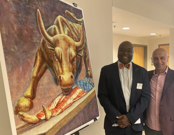 School of Art Faculty Chawky Frenn participated in and presented a poster from his WE THE PEOPLE series at the Anti-Racism and Inclusive Excellence (ARIE) Conference at George Mason University.